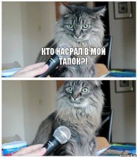 Кто насрал в МОЙ ТАПОК?! 