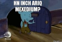 Hn inch ariq mexedium?