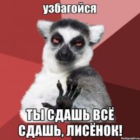  Ты сдашь всё сдашь, Лисёнок!