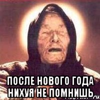  после нового года нихуя не помнишь