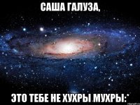 Саша Галуза, это тебе не хухры мухры:*