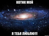 Котик мой я тебя люблю!!!