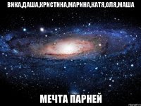 Вика,Даша,Кристина,Марина,Катя,Оля,Маша Мечта Парней