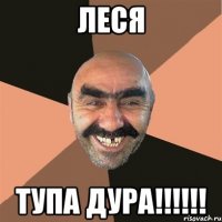 Леся тупа дура!!!!!!