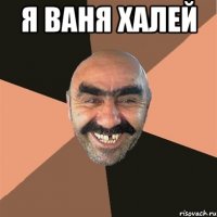 я ваня халей 