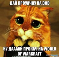 дай проуачку на вов ну даааай прокач на WORLD OF WARKRAFT