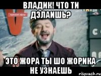 Владик! Что ти дэлаишь? Это Жора ты шо жорика не узнаешь