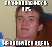 Проникновение СЖ 90% не волнуйся,Адель