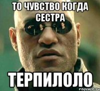 То чувство когда сестра Терпилоло