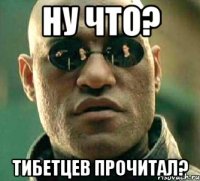 Ну что? тибетцев прочитал?