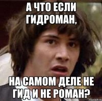 А что если ГидРоман, на самом деле не гид и не Роман?