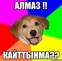 Алмаз !! Кайттынма??