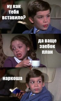 ну как тебя вставило? да ваще заебок план наркоша