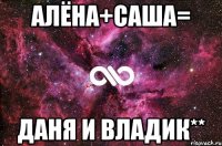 Алёна+Саша= Даня и Владик**