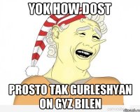 yok how dost prosto tak gurleshyan on gyz bilen