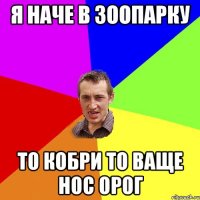 Я наче в зоопарку То кобри то ваще нос орог