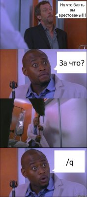 Ну что блять вы арестованы!!! За что? /q