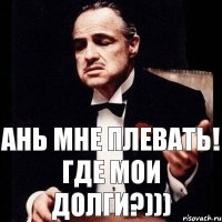 Ань мне плевать! Где мои долги?)))