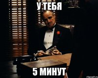 У тебя 5 минут