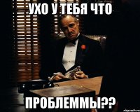 Ухо у тебя что ПРОБЛЕММЫ??