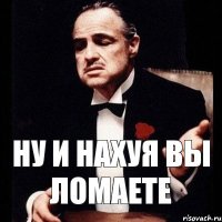 Ну и нахуя вы ломаете