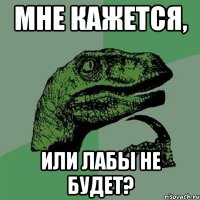 Мне кажется, или лабы не будет?