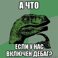 А что если у нас включен дебаг?