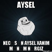 Aysel Necəsən Aysel xanim mənəm Nərgiz