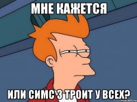 МНЕ КАЖЕТСЯ или симс 3 троит у всех?