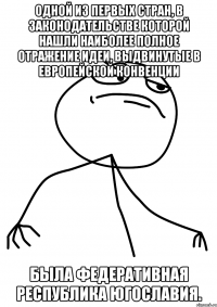 Одной из первых стран, в законодательстве которой нашли наиболее полное отражение идеи, выдвинутые в Европейской Конвенции Была Федеративная Республика Югославия.