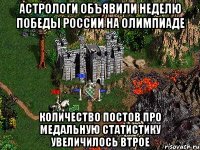 Астрологи объявили неделю победы России на олимпиаде Количество постов про медальную статистику увеличилось втрое