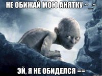 Не обижай мою анятку ~_~ эй, я не обиделся ==