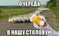 Очередь В нашу столовую