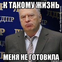 К такому жизнь меня не готовила