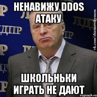 Ненавижу DDoS атаку Школьньки играть не дают