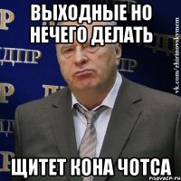 ВЫХОДНЫЕ НО НЕЧЕГО ДЕЛАТЬ ЩИТЕТ КОНА ЧОТСА