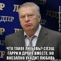  Что такое любовь? Слэш. Гарри и Драко вместе. Но внезапно уходит Любовь