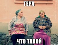 Гера Что такой