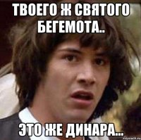 твоего ж святого бегемота.. это же Динара...