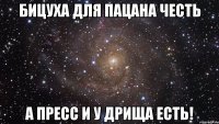 Бицуха для пацана честь а пресс и у дрища есть!