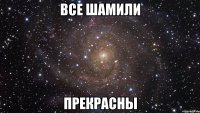 Все Шамили ПРЕКРАСНЫ