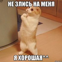 Не злись на меня Я хорошая^^