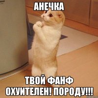 Анечка твой фанф охуителен! породу!!!