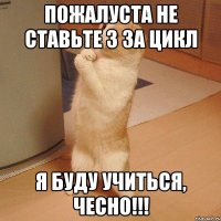 Пожалуста не ставьте 3 за цикл Я буду учиться, чесно!!!