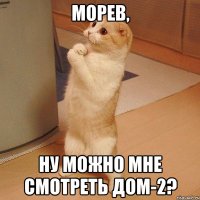 Морев, ну можно мне смотреть Дом-2?