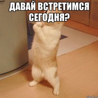 Давай встретимся сегодня? 