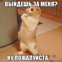 Выйдешь за меня? Ну пожалуйста*_*