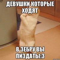 Девушки которые ходят В зебру вы пиздаты:З