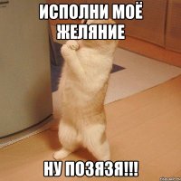 Исполни моё желяние Ну позязя!!!