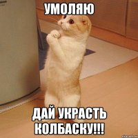 Умоляю дай украсть колбаску!!!